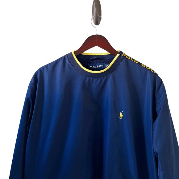 Ralph Lauren Polo Golf Nylon Pullover Windbreaker/Jacket In Navy Size M - Picture 2 of 14